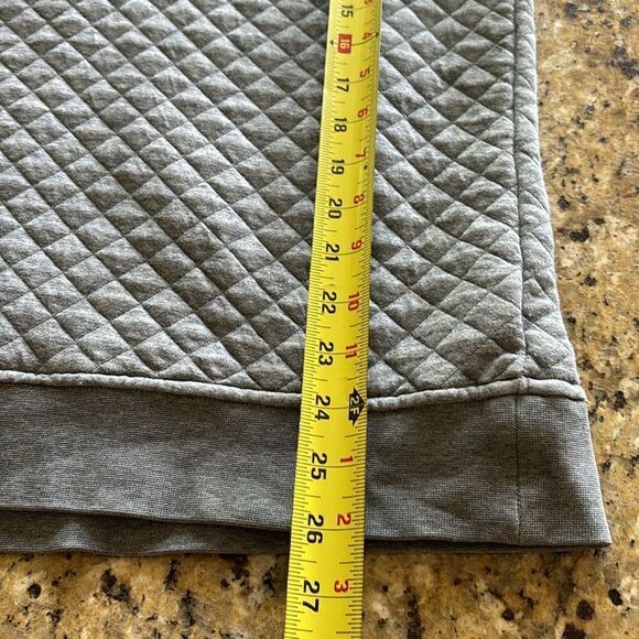 Patagonia Snap Sweatshirt Pullover Gray Pink Cotton Quilted quarter zip sz small - Picture 7 of 11